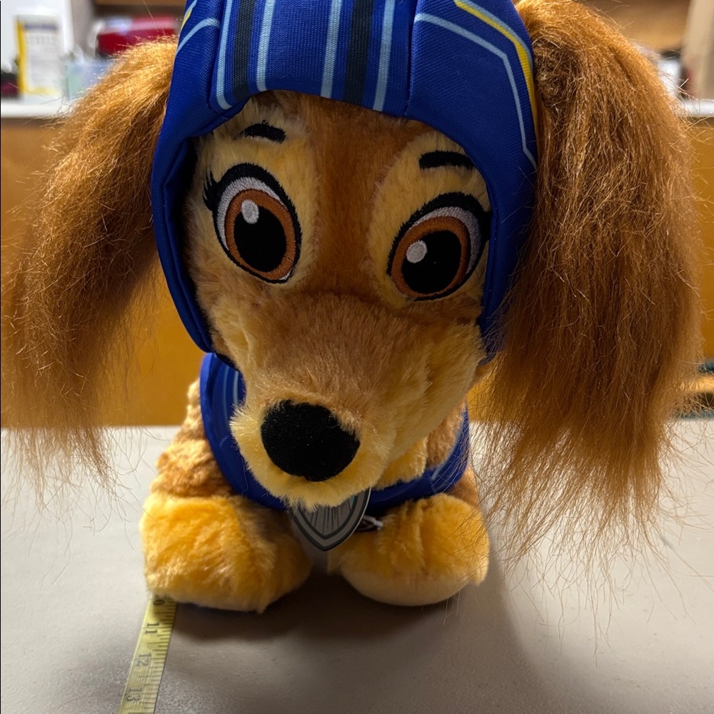 Build-A-Bear Blue and Tan Dog Plush